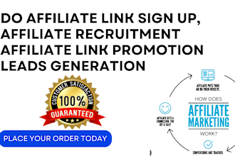 do affiliate link sign up affiliate recruitment affiliate link promotion sign up