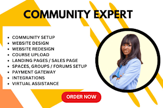 set up circle so, podia, mighty networks, kajabi community, buddyboss VA