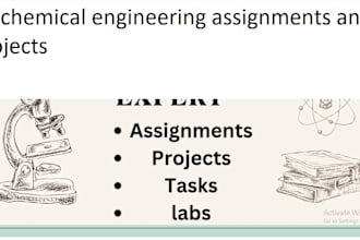 do chemical engineering assignments and projects