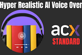 do hyper realistic ai audiobook or video narration acx compatible