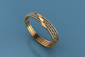 design any type of 3d cad jewelry and render it