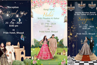 design custom digital wedding invitation card