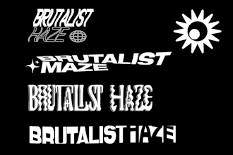 create a brutalist and bold logo for you