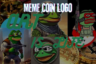design mesmerising and eye catching meme logo and art