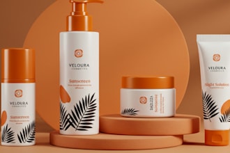do minimal cosmetic packaging design, skincare, soap label, perfume label design