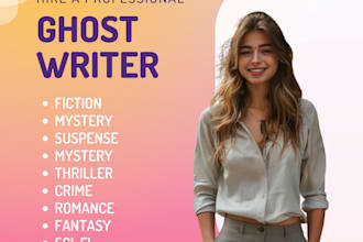 ghostwrite fiction ebook mystery thriller fantasy scifi and crime romance story