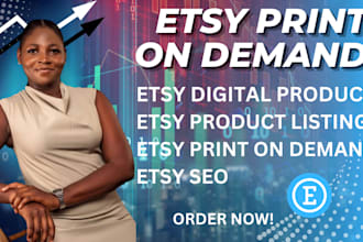 set up etsy print on demand store with printify, printful, gelato