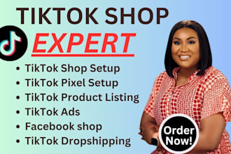 setup tiktok shop manager tiktok shop marketing and tiktok shop dropshipping