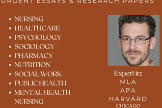 do psychology, nursing, public health, and healthcare essays