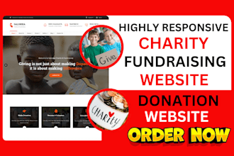 design non profit website ngo donation form page fundraising charity website