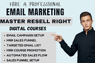 build email marketing for master resell rights courses to earn passive incomes