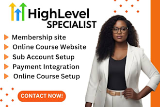 setup gohighlevel membership ecommerce store ghl online course website expert