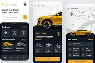 develop car rental app car booking app taxi booking app car rental website