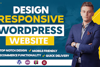 design responsive wordpress website or redesign your store