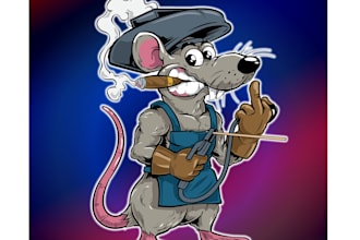 create amazing smart mascot character logo