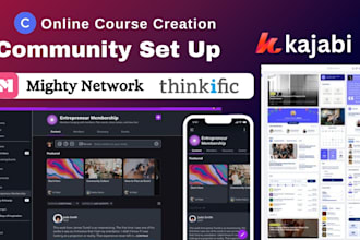 build kajabi online course, membership funnel, mighty network, skool community