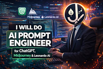 do ai prompt engineer for chat gpt, midjourney and leonardo ai