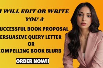 write or edit your book proposal, blurb, or query letter