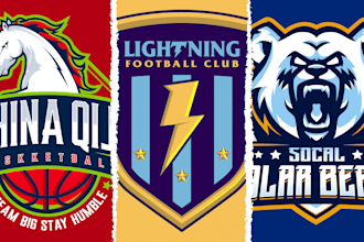 create awesome masculin logo for your sport team or event