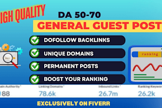 do premium general guest post and high da guest post services for SEO boost