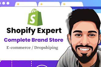 build complete shopify ecommerce brand store website