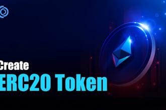 create erc20 token, web3 presale dapp, dex listing and help with tokenomics