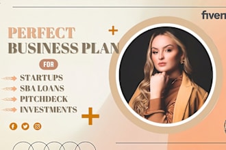 develop investor ready business plan pitch deck financial model startups loan