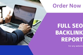 provide a detailed SEO backlink report for any website
