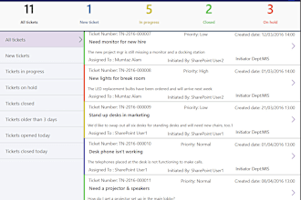 create service desk or ticketing app on top of ms office 365