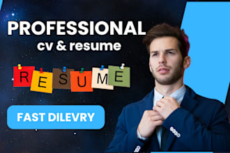 make professional resume , canadian CV, ats CV europass CV etc