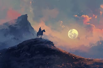 draw environment concept art, fantasy worlds