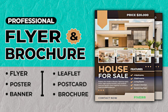design professional flyer or postcard for your business in just 24 hours