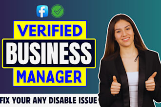 create verified fb business manager and ads account for fb ads