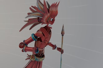 sculpt a 3d model for 3d printing and rendering