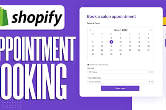 design shopify appointment website therapy scheduling website membership website