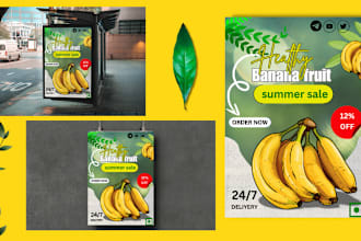 make a fruits, cocktail etc flyer design for business promotion