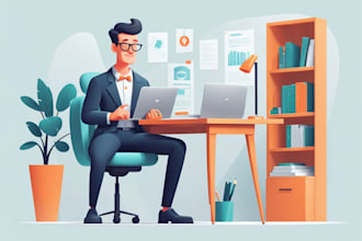 design flat vector illustration website and app