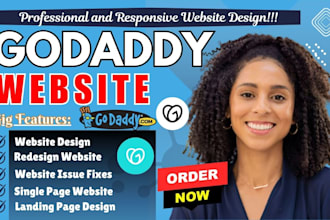 do godaddy website design, godaddy landing page, godaddy sales funnel, funnelish