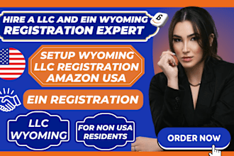 setup wyoming llc registration amazon USA llc wyoming ein for non usa residents