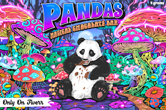 create badass psychedelic and trippy artwork for your brand