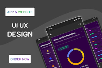 do creative mobile app ui ux design, website ui in figma