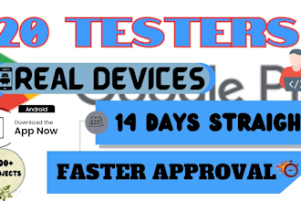 20 testers for google play console closed testing with guide