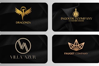 do modern minimalist luxury business logo design