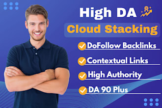 create high authority contextual cloud stacking backlinks