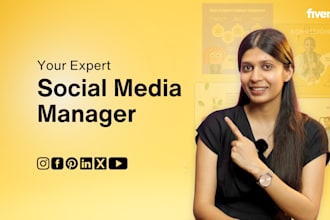 be your social media manager and social media marketing content creator