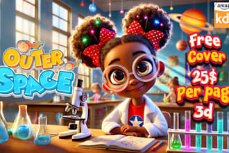 do premium children story book illustration creation