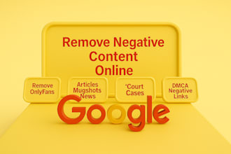 permanently remove mugshots, articles, news, cases, negative links from google