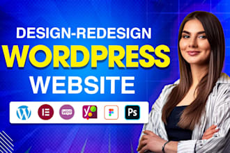 design redesign wordpress website, website development, build ecommerce website