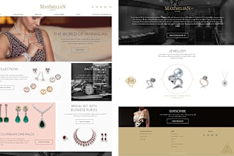 design jewelry website, jewelry shopify website, build ecommerce website shopify