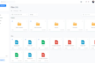 build custom file manager and cloud storage web application